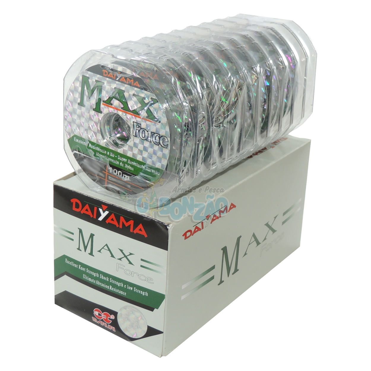 Linha Max Force Monofilamento- 0,40mm | 41Lbs - Caixa c/10