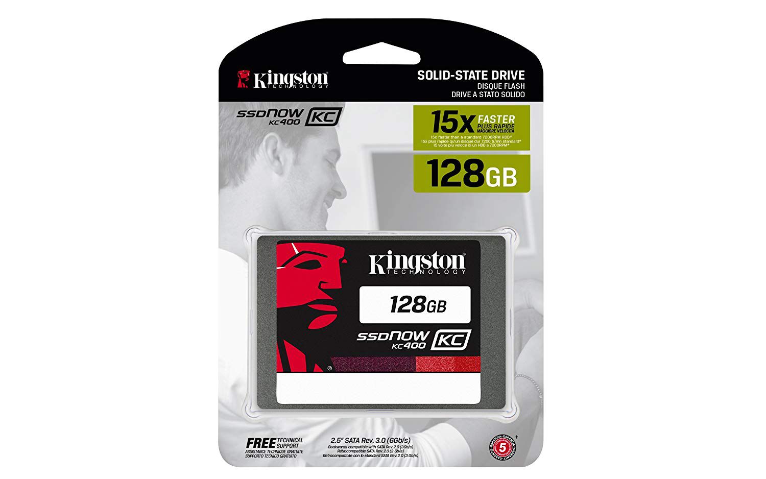 SSD Kingston KC400 2,5´ 256GB SATA III - SKC400S37/256G - SKC400S37/256G