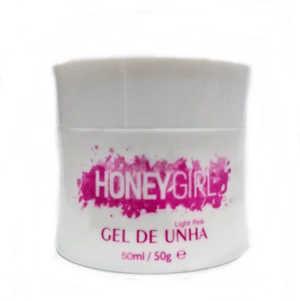 Gel Clear Transparente Honey Girl 50 Gr Para Unhas Gel e Acrigel - Rosa
