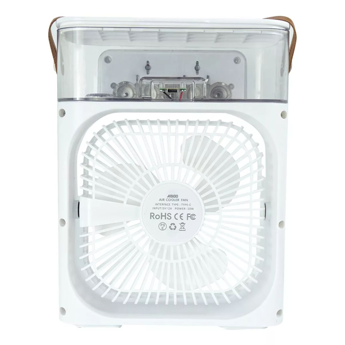 Mini Ar Condicionado Ventilador Umidificador Climatizador Cor Branco