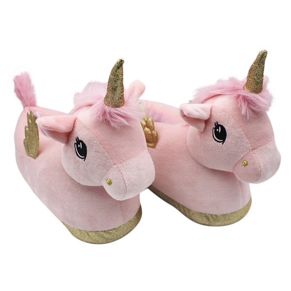 Pantufa unicornio c/asas rosa zona criativa 10071653