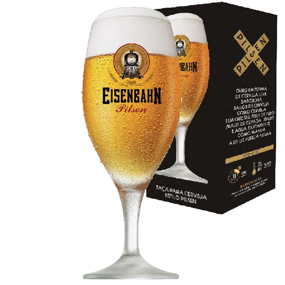 Taça de Cerveja Eisenbahn Pilsen Cristal 400ml - Ruvolo