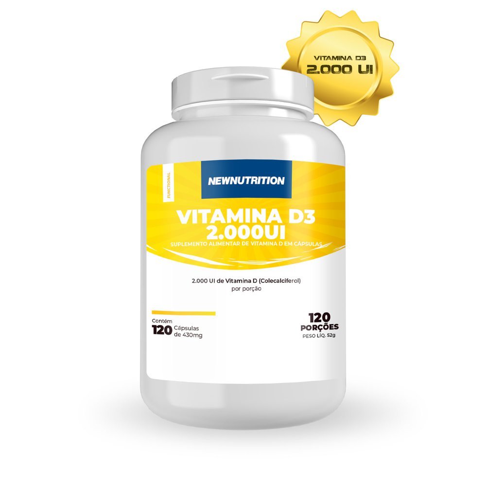 Vitamina D 2.000 UI - 120 cápsulas