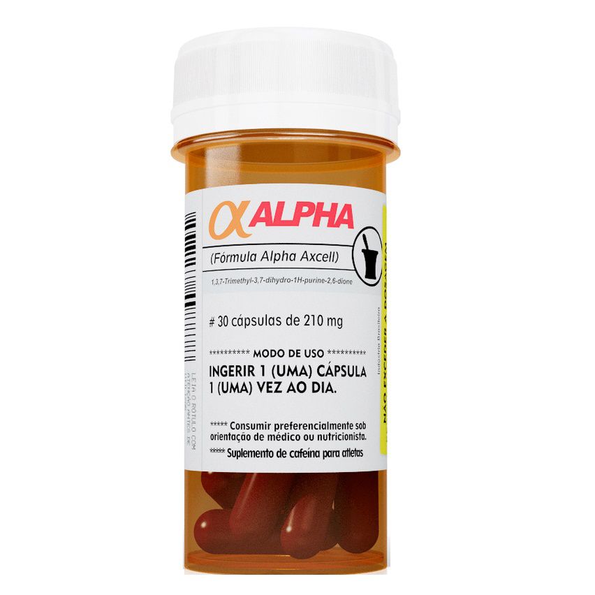 Alpha Axcell 30 cápsulas Cafeína  Power Supplements