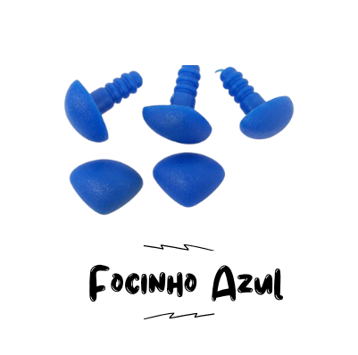 Focinho com trava - Azul (5 unidades)  - AmiMundi