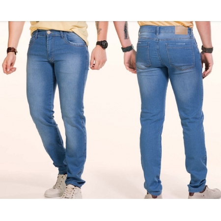 Calça One Jeans Basic Casual Confort Masculino Adulto Jeans - Ref 023032