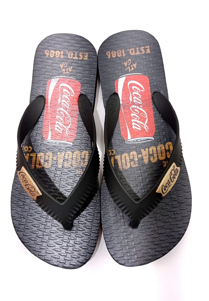 Chinelo Coca-Cola Shoes Masculino Adulto Vintage Can CC3277