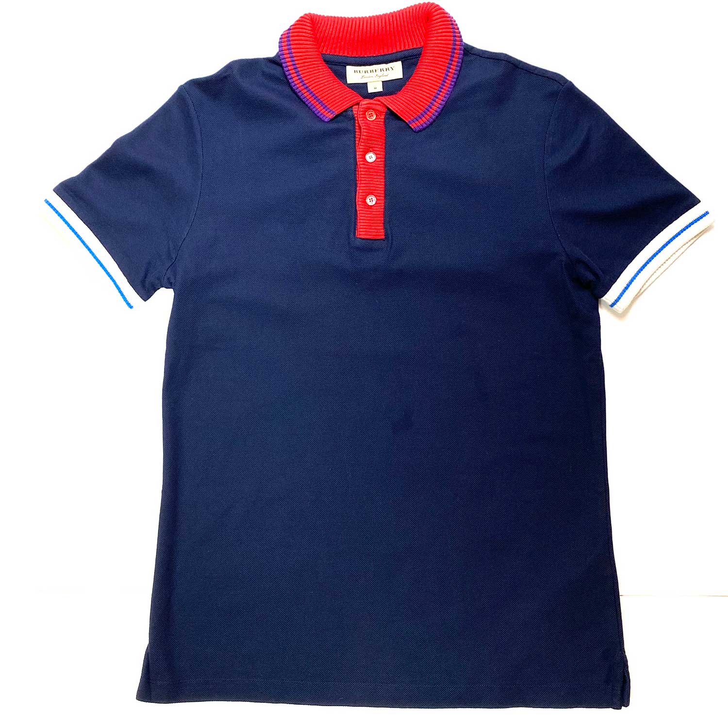 Camisa Polo Burberry Azul e Vermelha