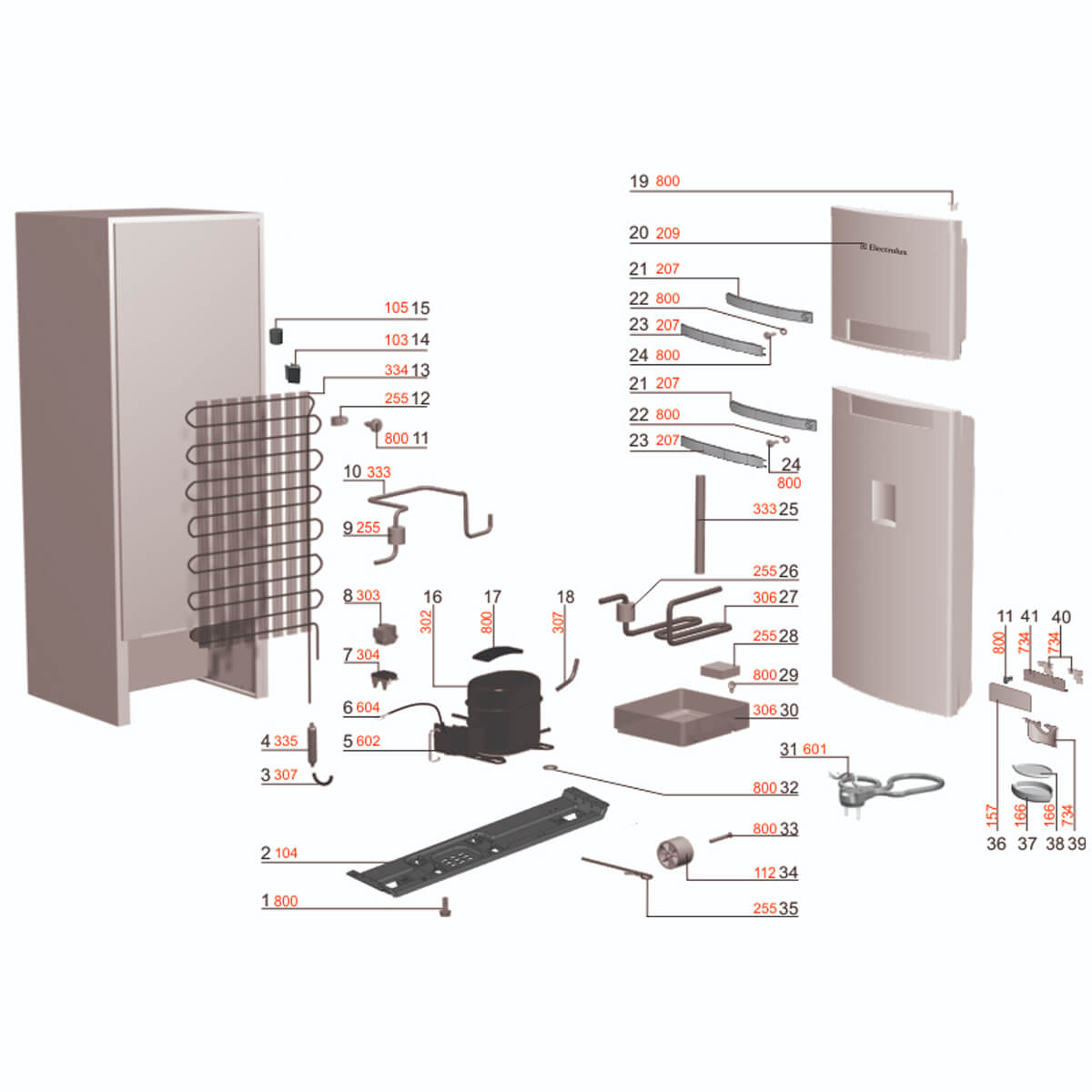 Arremate Externo Dispenser De Água Do Refrigerador Electrolux DCW49 DFW48 DCW50 - 67492719