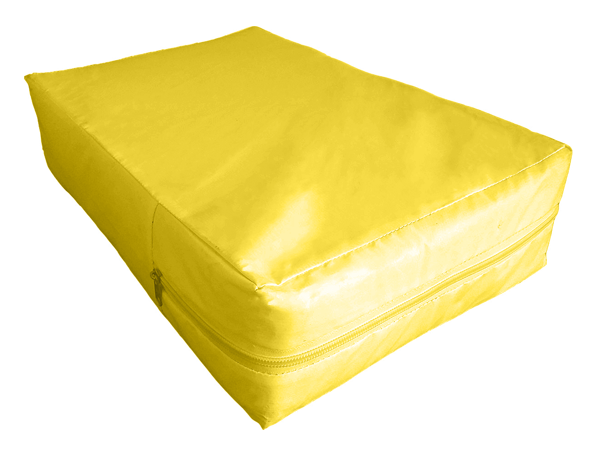 capa hospitalar para colchão de casal na cor amarela