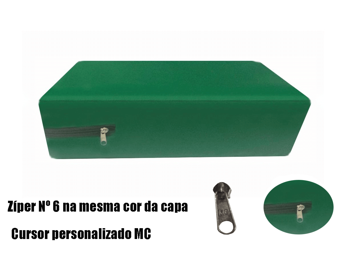 Capa para colchão de Casal Verde Bandeira Impermeável Hospitalar - CarroCasa