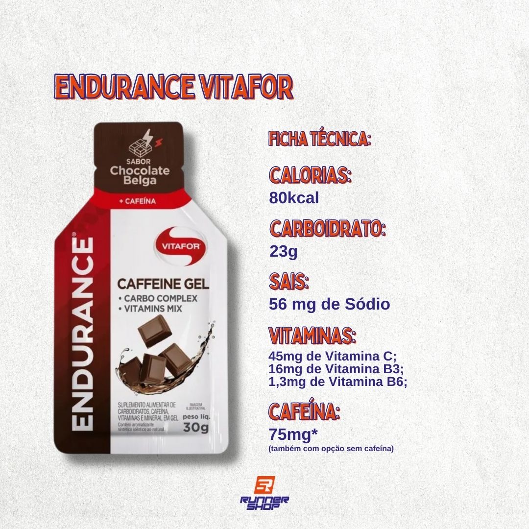 Endurance Energy Gel Caffeine | VITAFOR