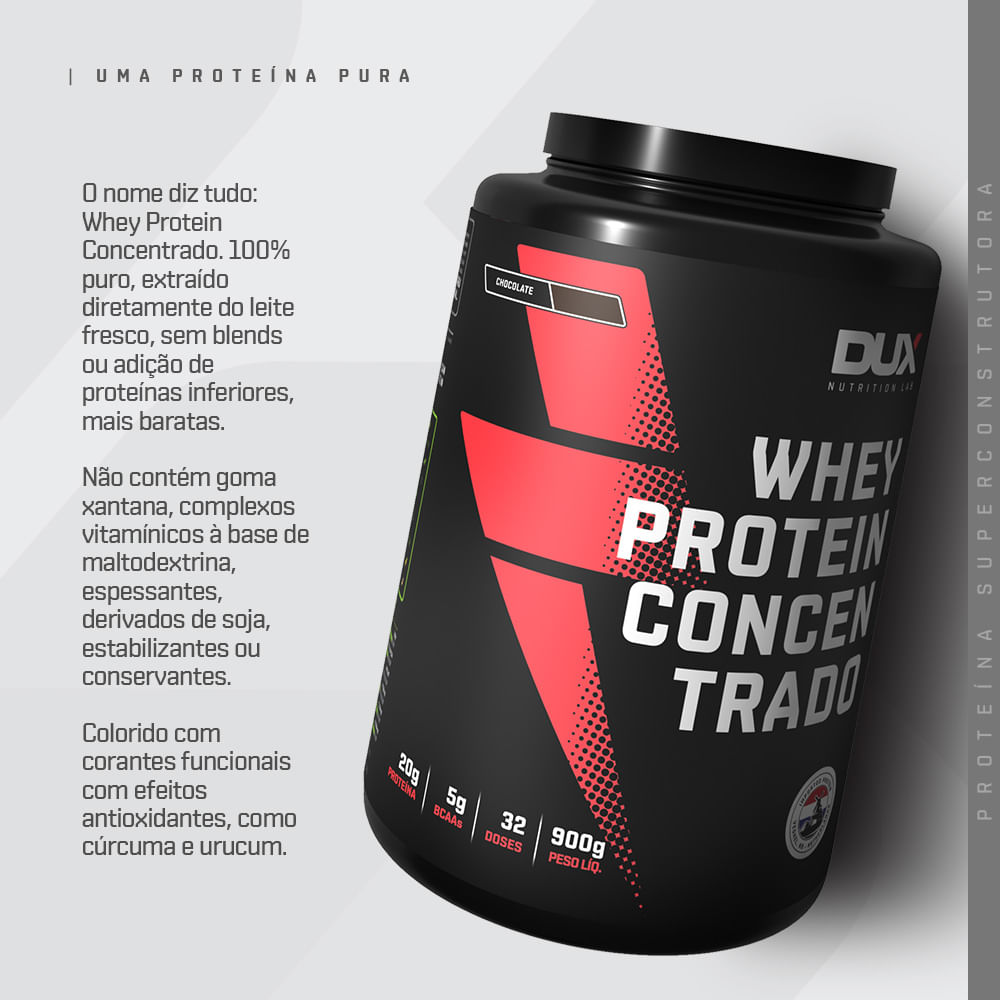 Whey Protein Concentrado - Pouch 1800g | DUX