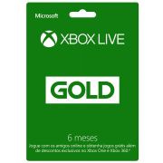 Cartão Xbox Live Gold 6 meses