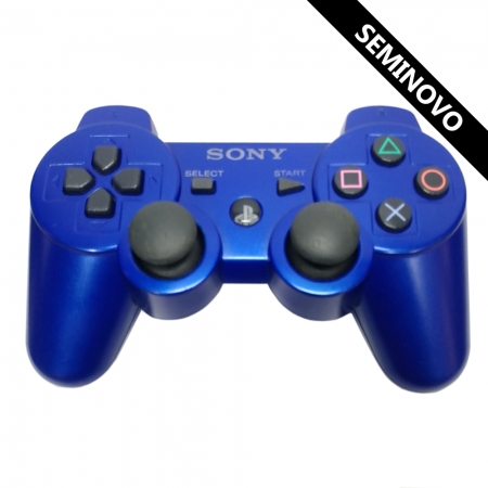 Controle Dualshock 3 sem fio Azul Sony ORIGINAL Seminovo