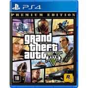 Jogo Grand Theft Auto V Premium Edition PS4 Mídia Física Novo