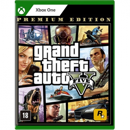 Jogo Grand Theft Auto V Premium Edition Xbox One Mídia Física
