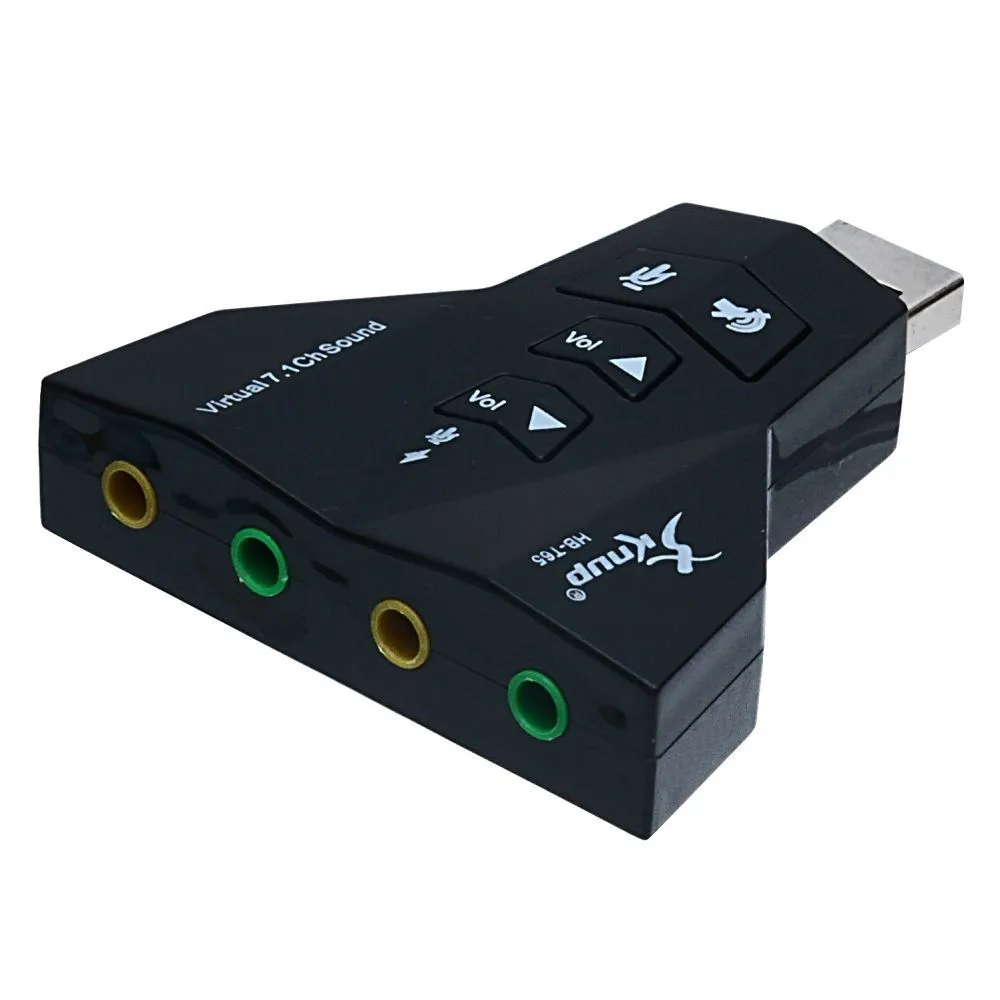 Adaptador Placa de Som USB 2.0 Knup