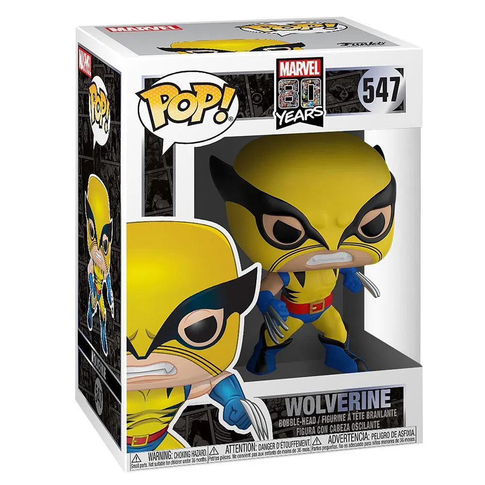 Funko Pop Wolverine Marvel 80 Anos 547