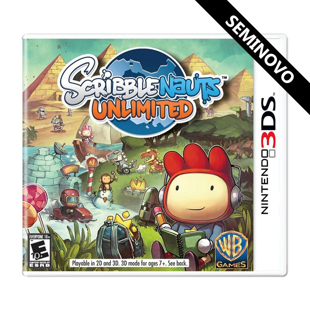 Scribblenauts Unlimited 3DS Seminovo
