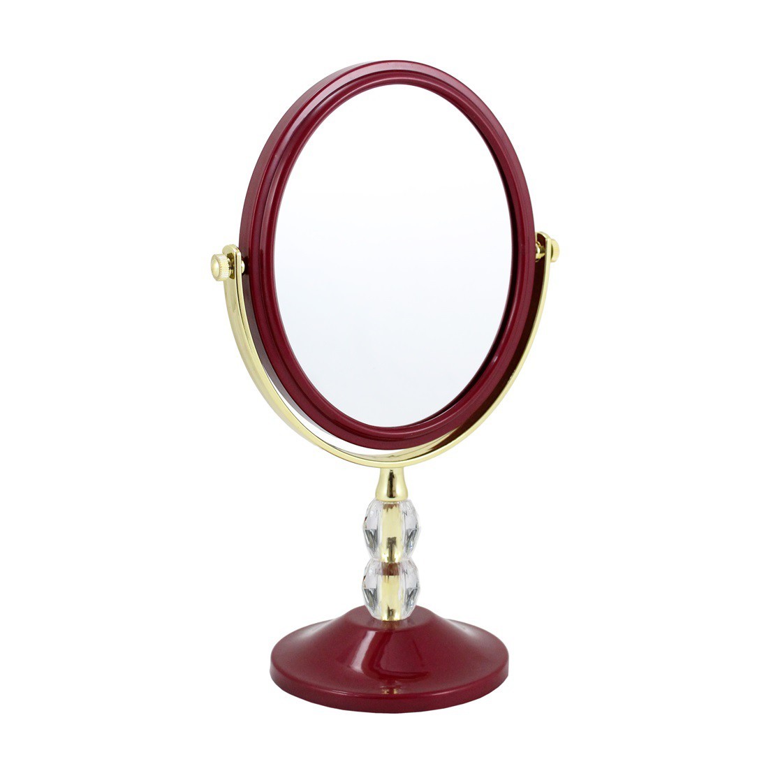 Espelho de Bancada Dupla Face com Detalhes de Cristais Jacki Design Espelho