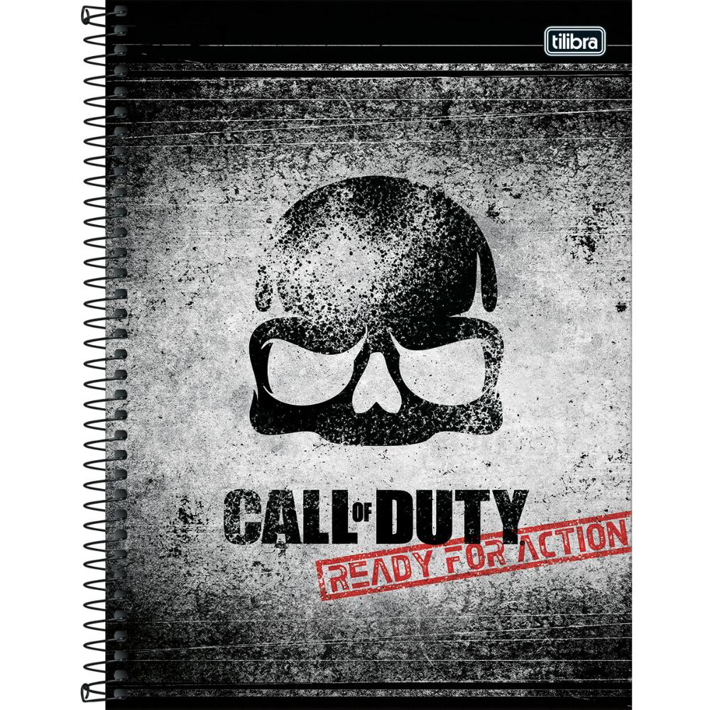 Caderno Espiral Capa Dura Universitário 1 Matéria Call of Duty 80 Fls - Tilibra