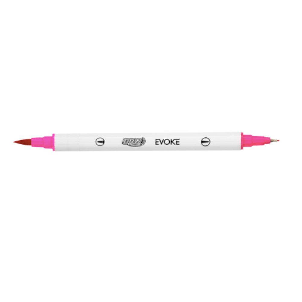 Marcador Dual Brush Pen Evoke e Fineliner C/ 24 Cores - BRW