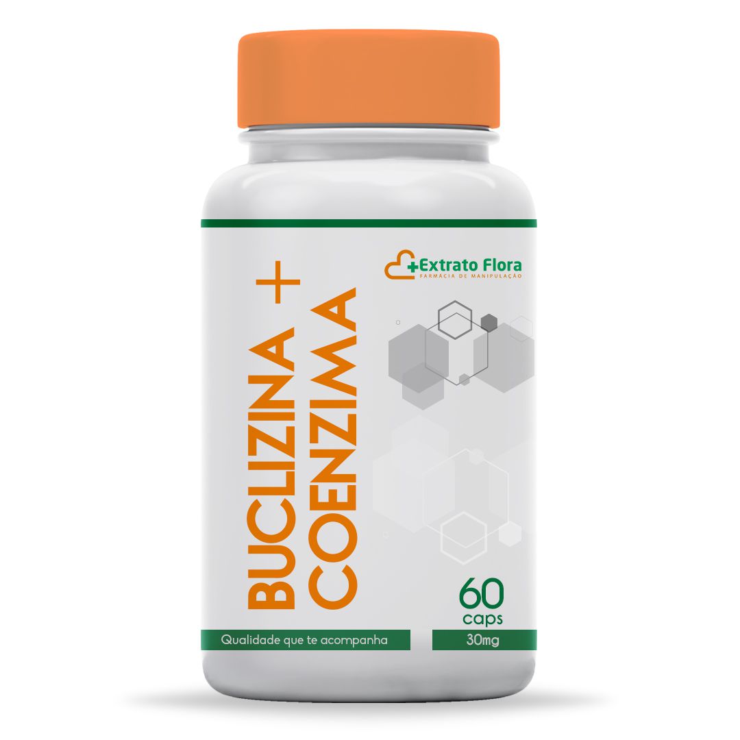Buclizina + Coenzima B12 30mg 60 Cápsulas