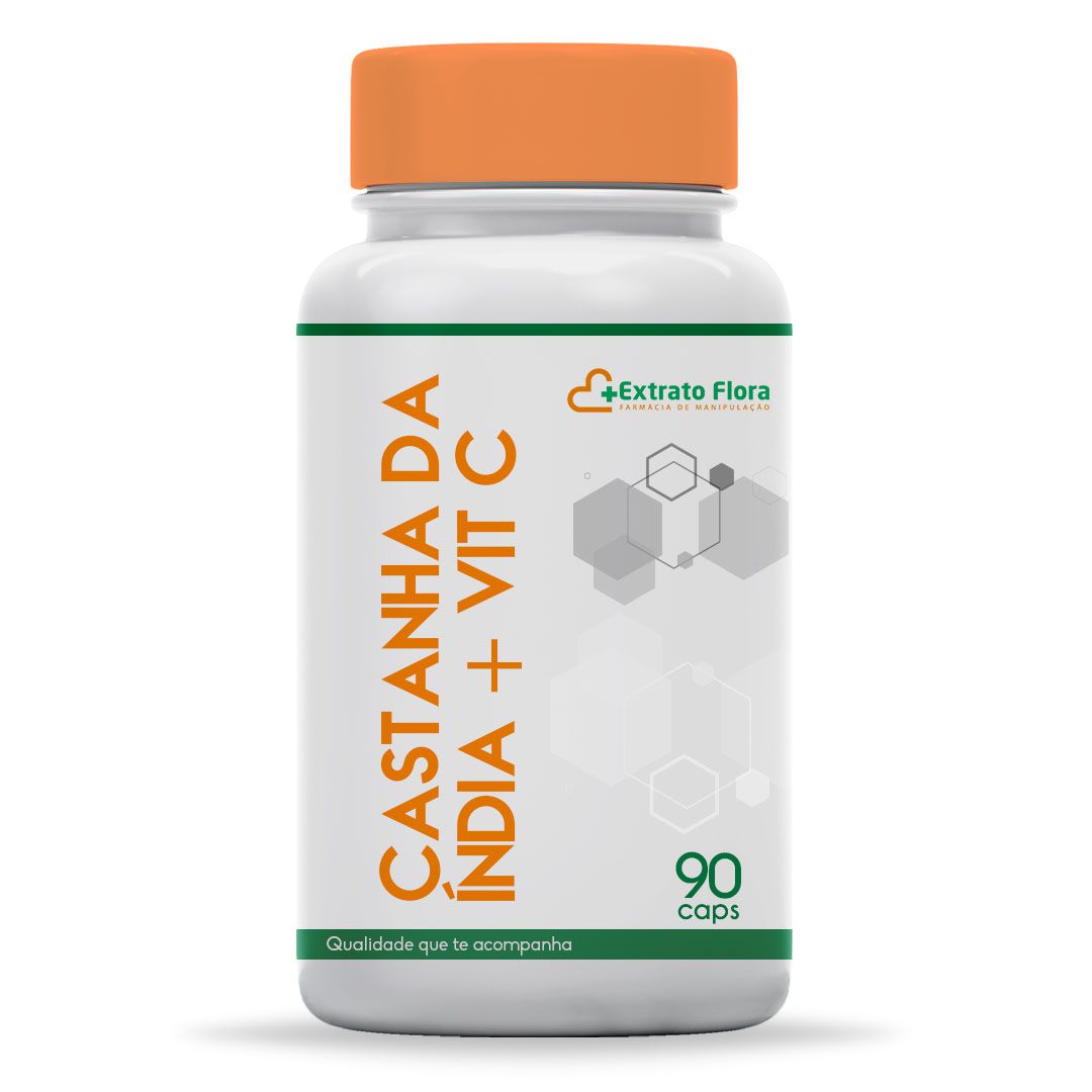 Castanha da Índia + Vitamina C 90 Cápsulas