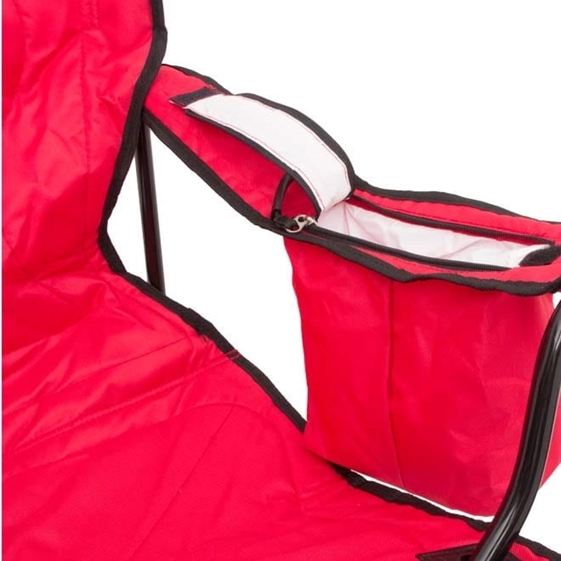 Cadeira Dobrável com Cooler Coleman - Vermelha