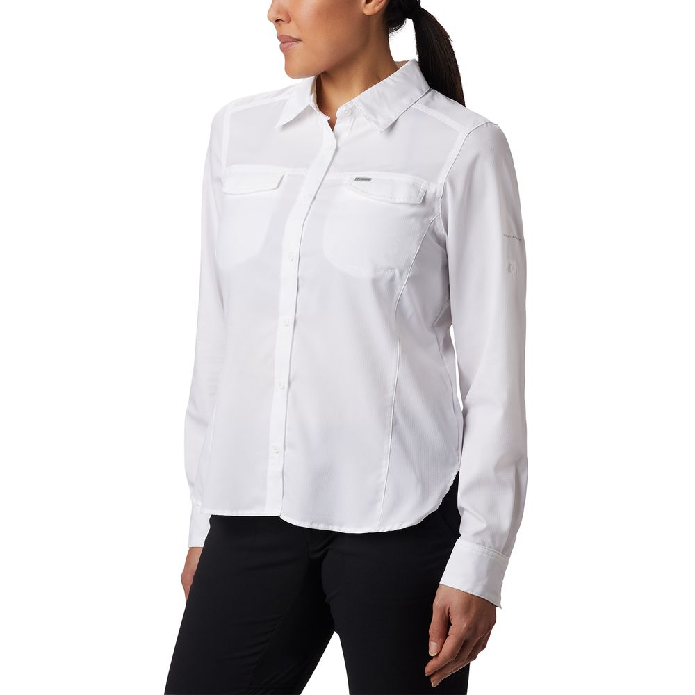 Camisa M/L Columbia Feminina Silver Ridge Lite - Branca