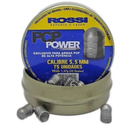 Chumbinho Rossi PCP Power 5,5m - 75 Unidades