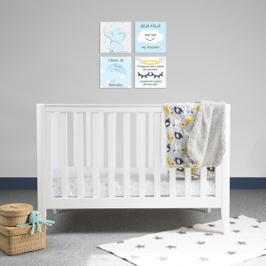 Placas Decorativas Infantil  Bebê Menina e Menino Kit 4