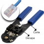 KIT alicate CRIMPAR + testador de cabo+10 conectores e capas