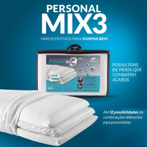 Travesseiro Personal Mix 3 Multienchimento 3 Almofadas