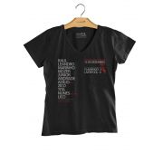 T-Shirt Feminina Escalação 81 - Preta
