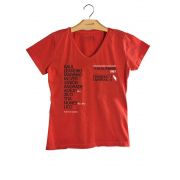  T-Shirt Feminina Escalação 81 - Vermelha