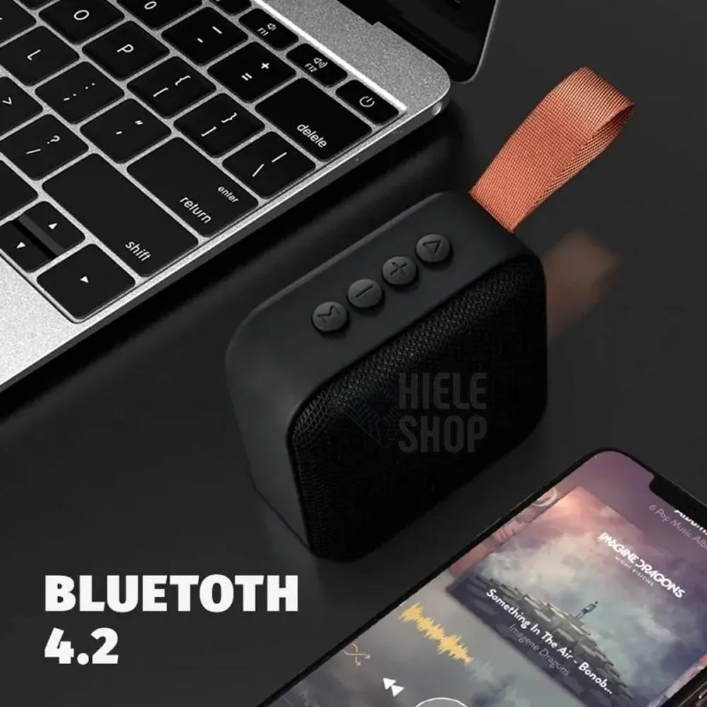 Caixinha de Som Portátil Bluetooth Mp3 Usb Cartão Sd Fm - T5 Vermelha
