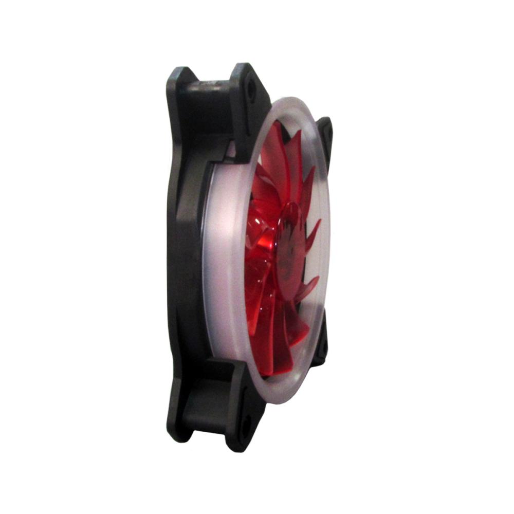 Cooler Fan 120mm Ring, Led Vermelho 3 Pinos e Molex BFR-05R