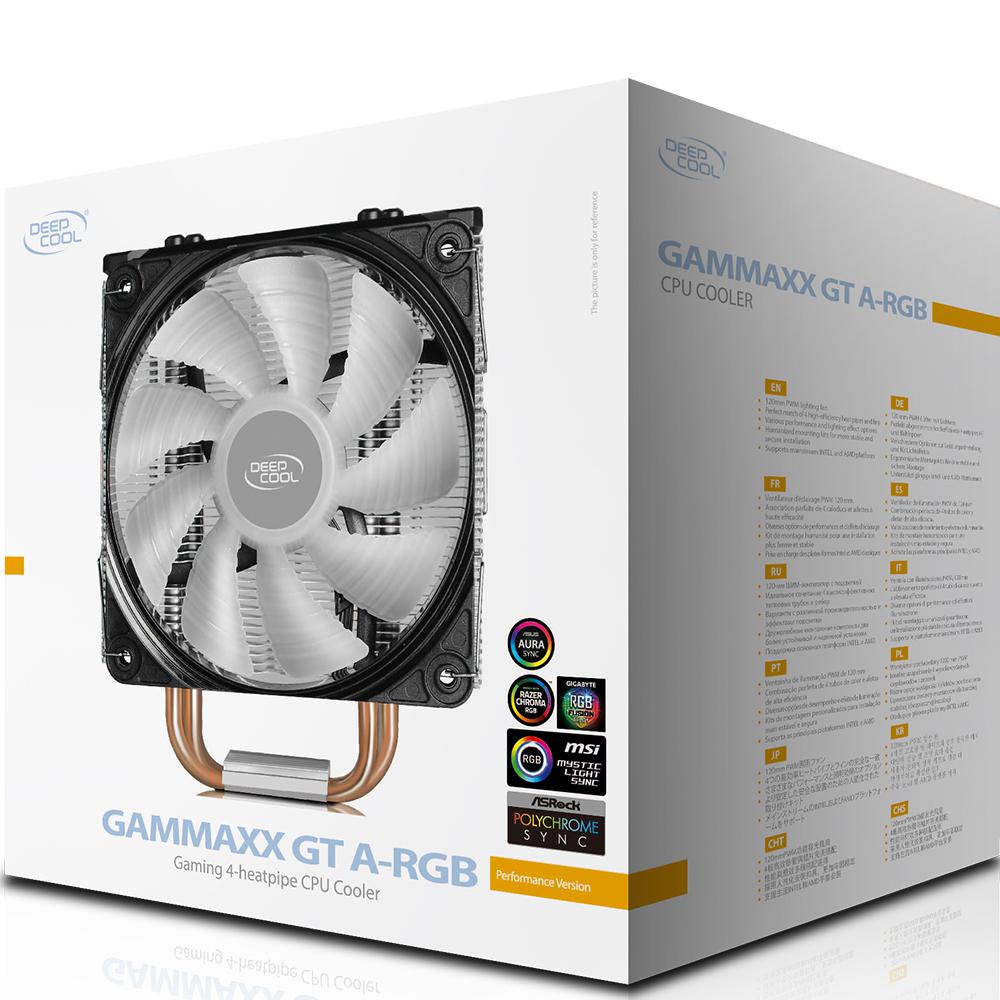 Cooler para Processador DeepCool Gammaxx GT A-RGB, AMD Intel - DP-MCH4-GMX-GT-ARGB