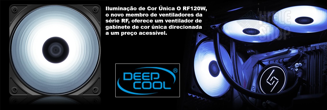 Cooler Fan 120mm Led Branco Deepcool Pc Gamer Fan Gabinete Gaming
