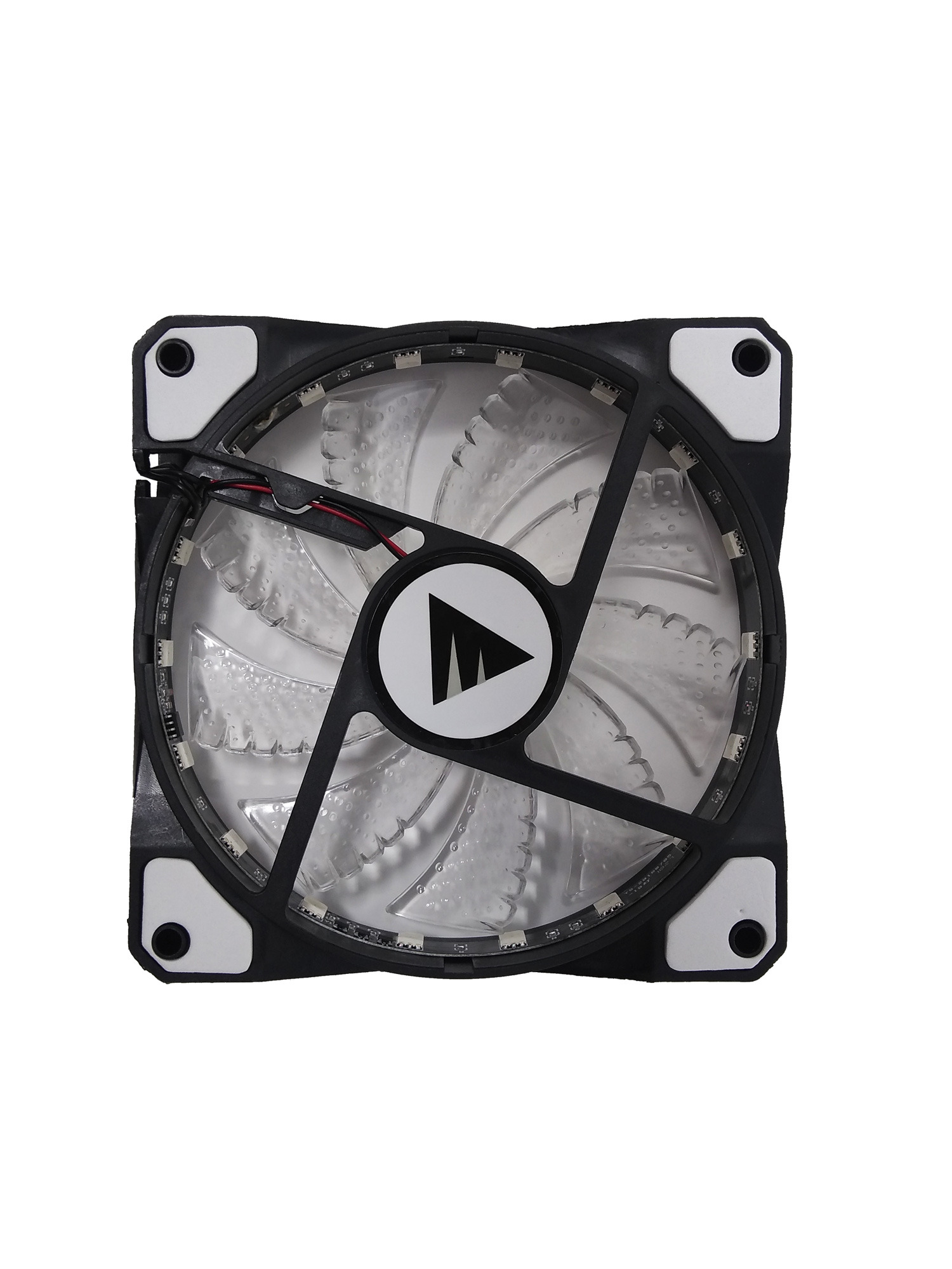 Cooler Rgb Fan 120mm LEDs 7 cores, 53 CFM 4 pinos (Molex) BF06RGBCASE
