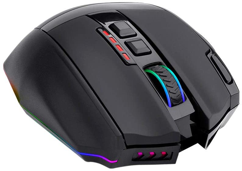 Mouse Gamer Redragon Sniper Pro LED RGB 16000DPI 9 Botões Customizáveis USB Preto - M801P-RGB