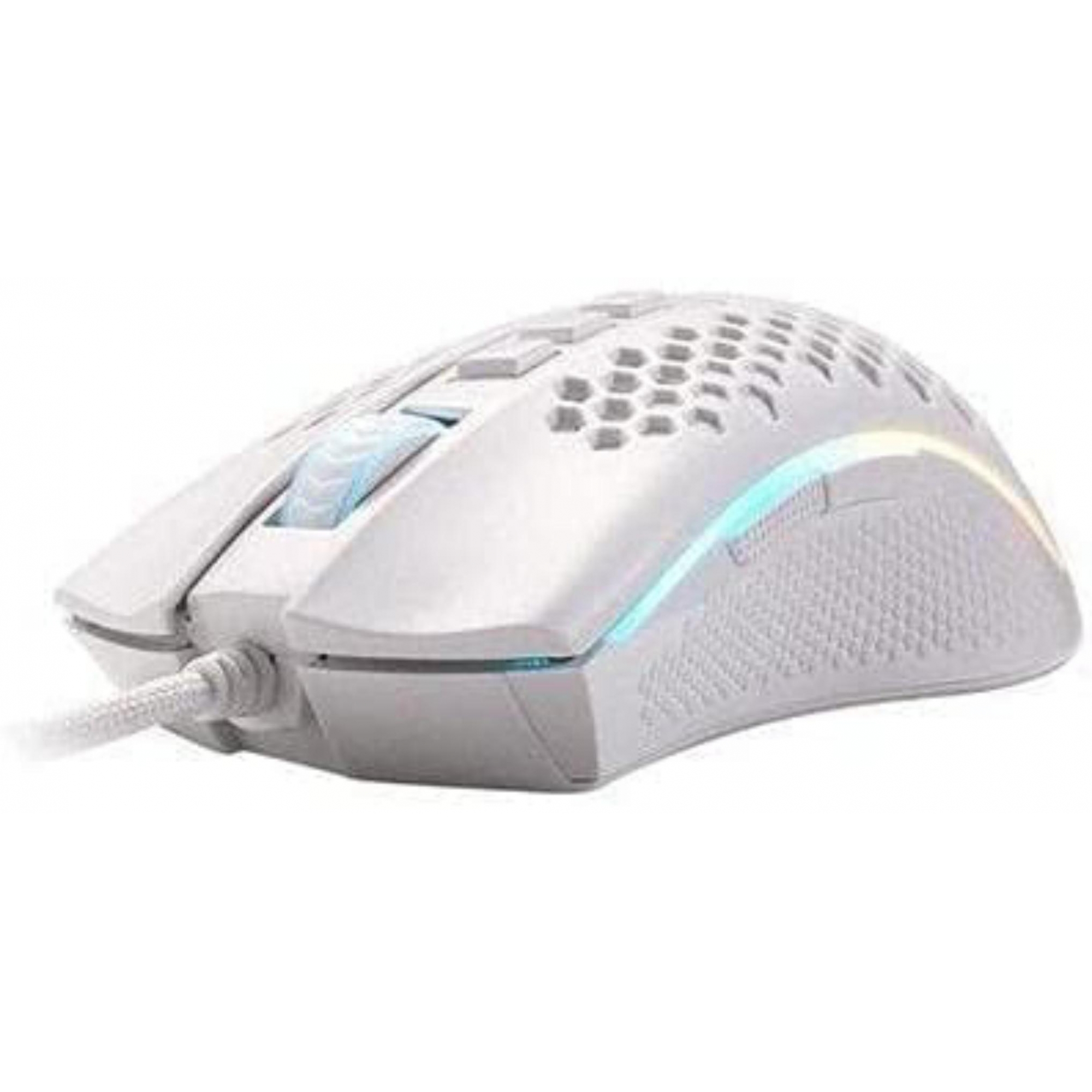 Mouse Gamer Redragon Storm Elite Lunar White RGB 8 Botões 16000 DPI - M988W-RGB