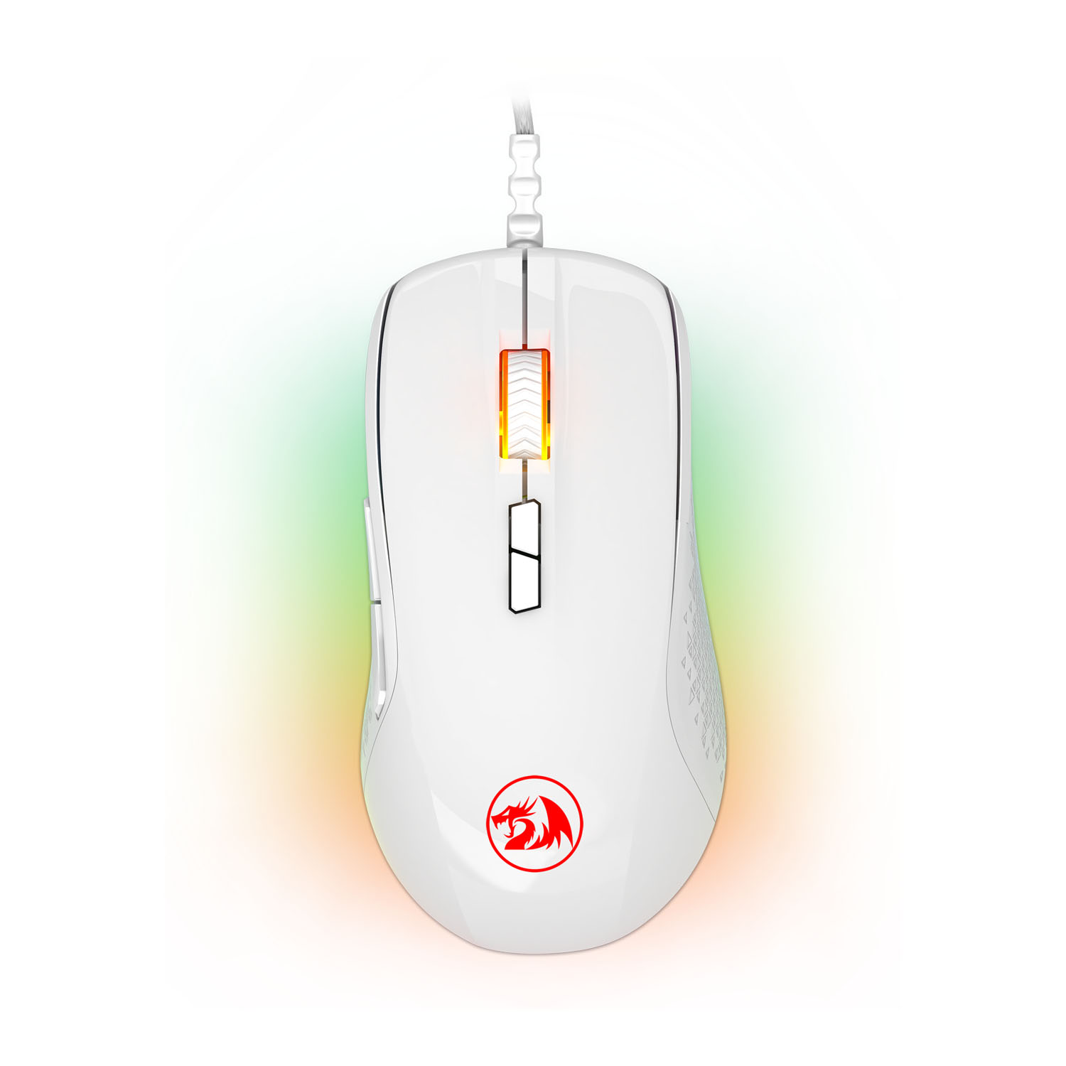 Mouse Gamer Redragon STORMRAGE RGB, 10000 DPI, 7 Botões Programáveis, Branco - M718W-RGB