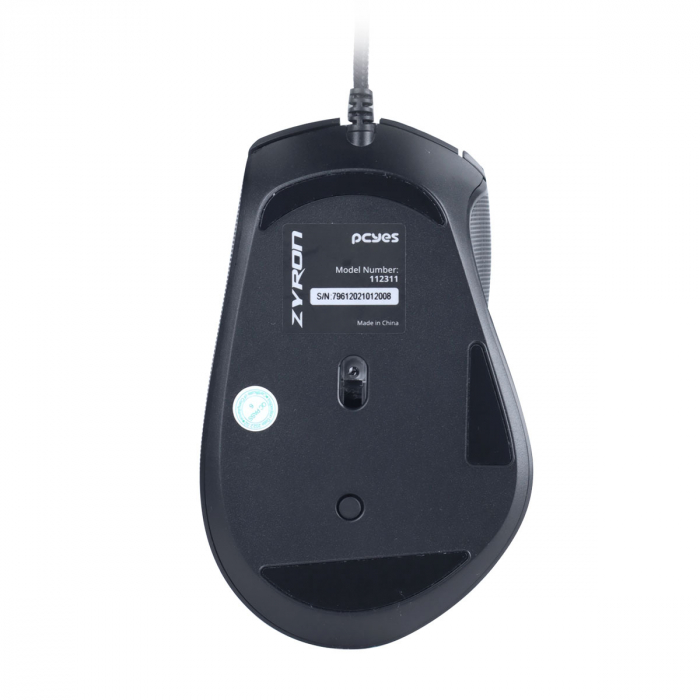 Mouse Gamer RGB Pcyes 12800DPI 5 Botões Zyron, Black - PMGZRGB