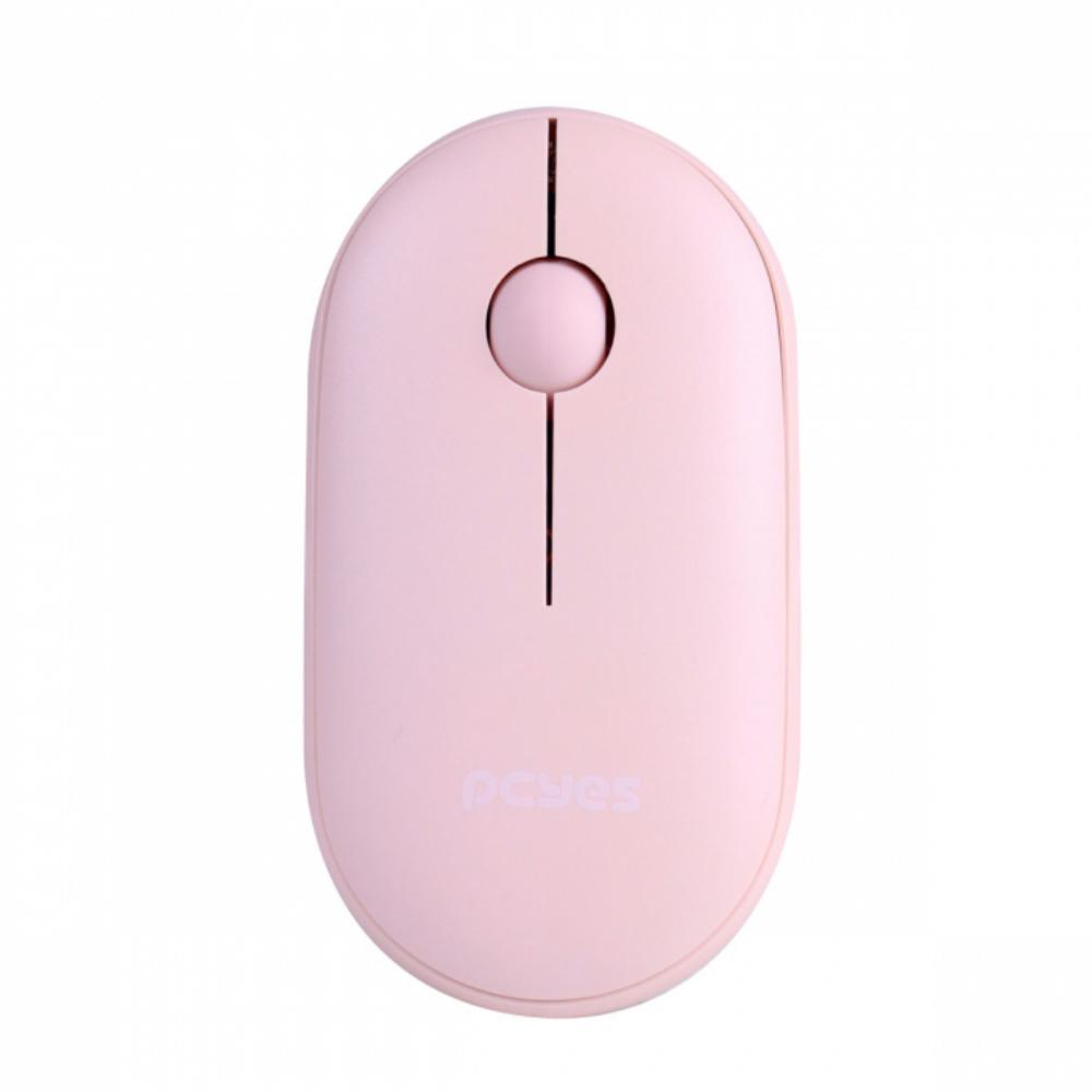 Mouse sem Fio Wireless Pcyes 1600 DPI, College Pink Multi Device Silent PMCWMDSCP - ROSE