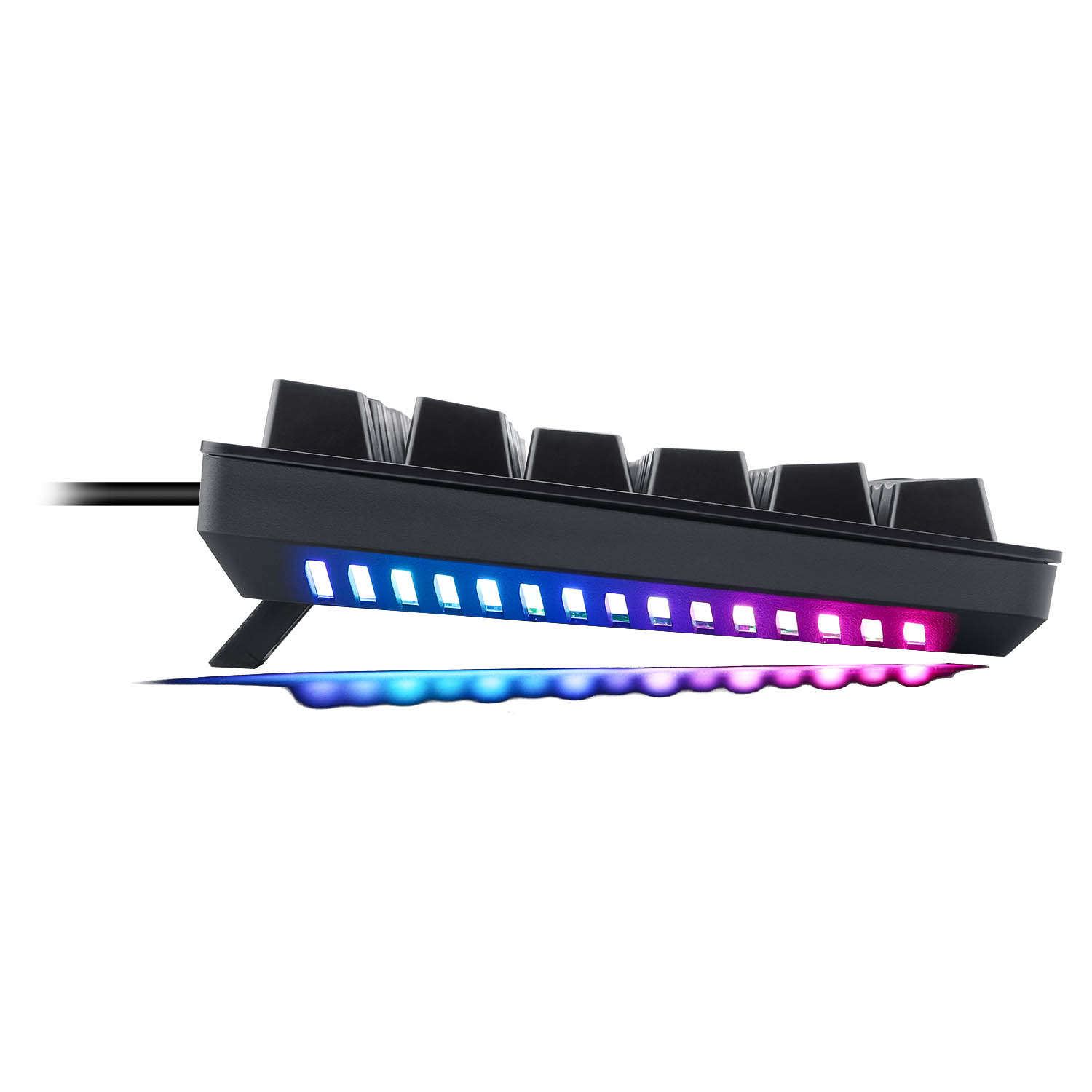 Teclado Mecânico Gamer T-Dagger Bermuda Preto RGB com Iluminação Lateral Switch Vermelho T-TGK312-RD (PT-RGB)