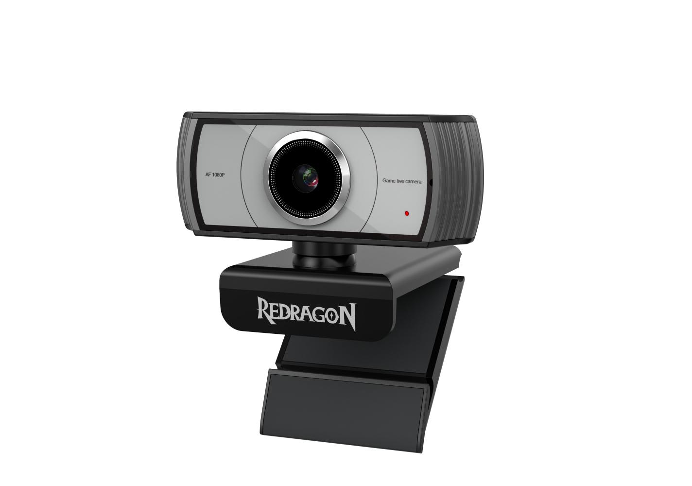 Webcam Gamer e Streamer Redragon Apex 2, 1080p, 30 FPS, Preto - GW900-1