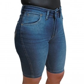 Bermuda Wrangler Jeans Feminina Cos Alto